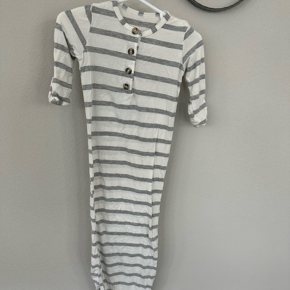 Lou Lou and company newborn knitted gown EUC